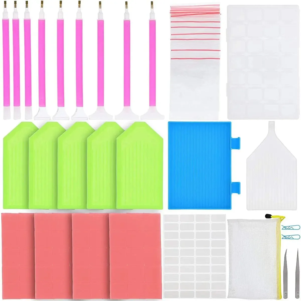Kit de Ferramentas de Pintura com Diamantes 5D (172 Peças) da Bright Creations