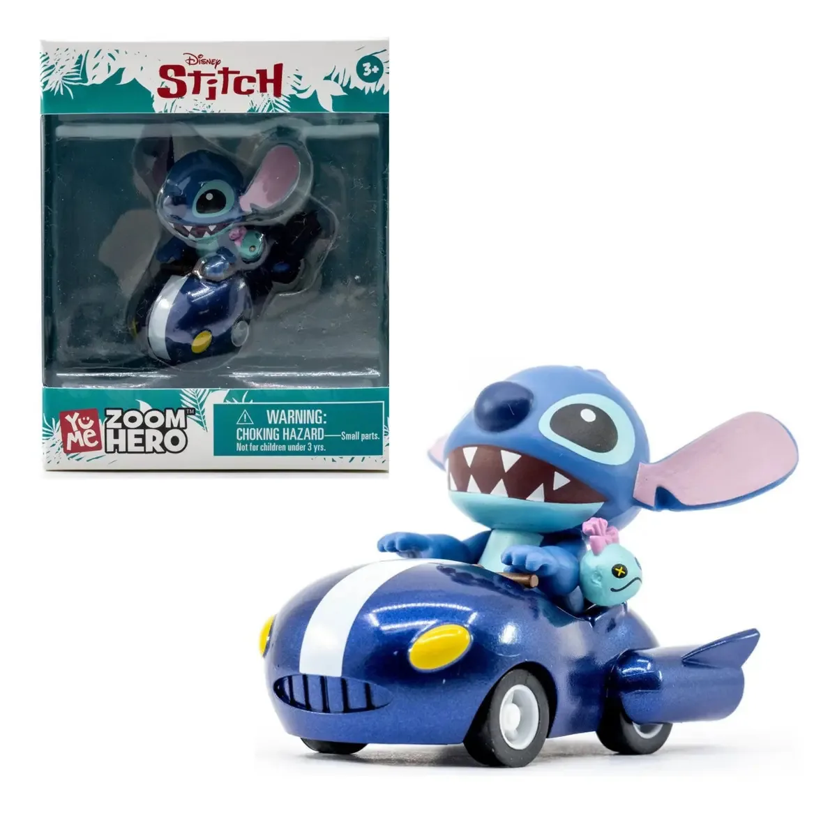 Veículo Pullback Stitch - Disney Stitch, cor azul
