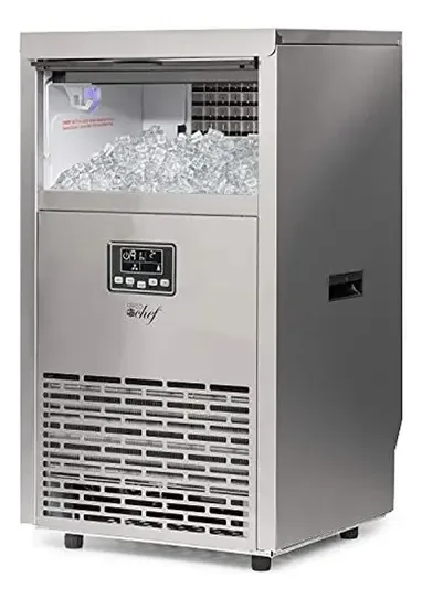 Máquina de fazer gelo em aço inoxidável escovado a cores Deco Chef deco chef