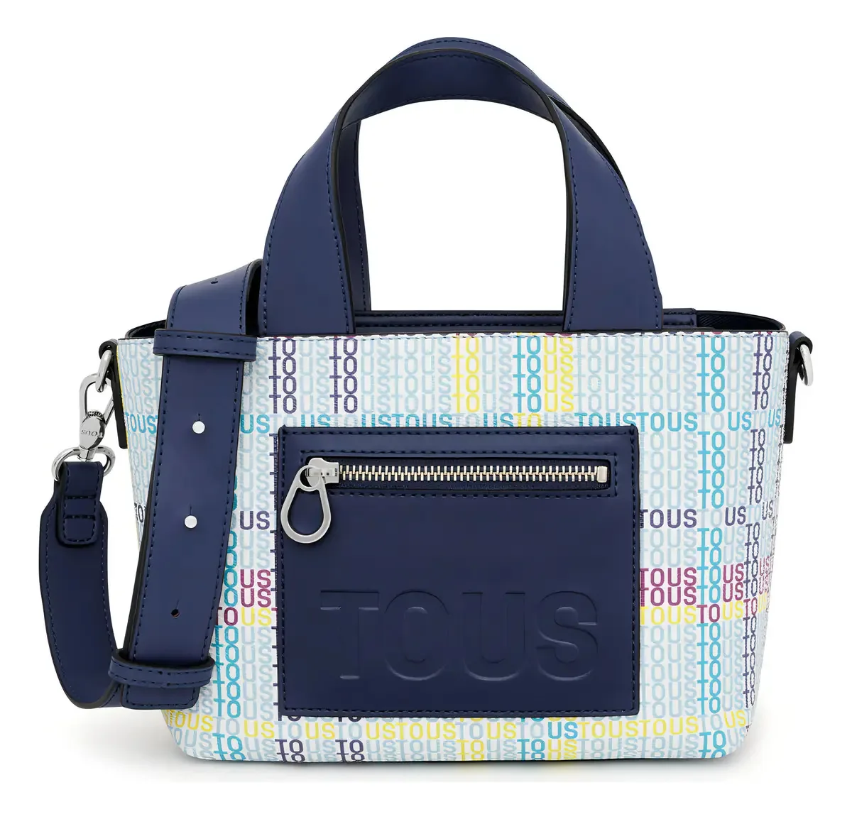 Bolsa de transporte pequena Tous Cecilia azul marinho