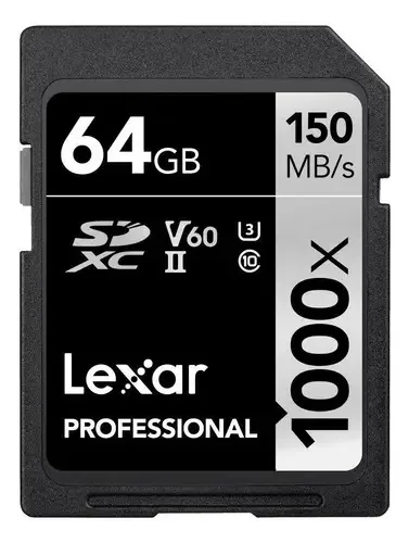 Kit 2 Cartões Lexar 64gb Professional 1000x Sdxc Uhs-ii