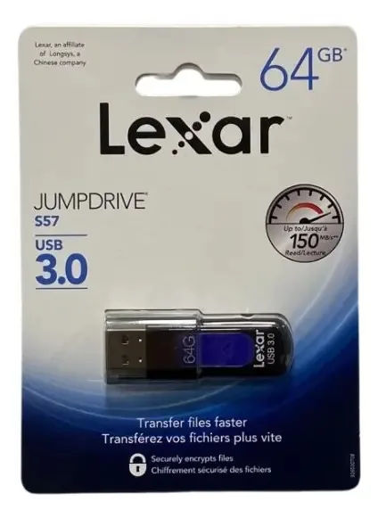 Pen Drive Lexar 64gb S57 3.0