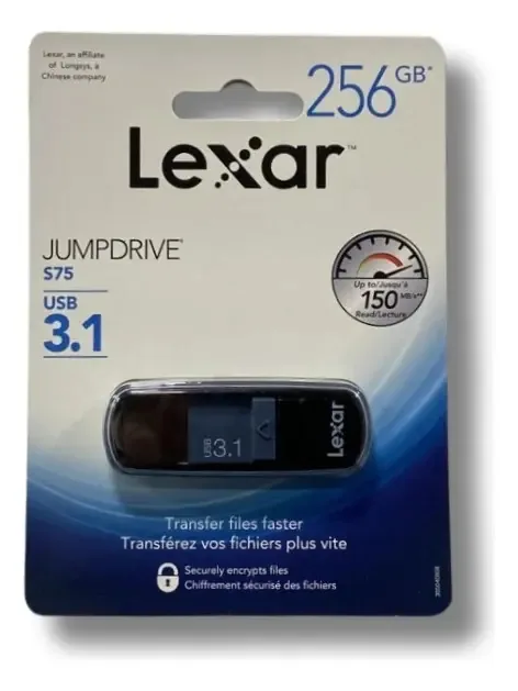 Pen Drive Lexar 256gb S75 3.1