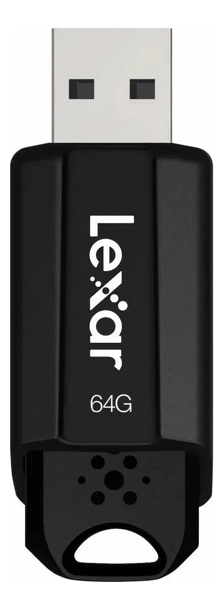 Pen Drive Lexar 64GB USB 3.1 JumpDrive Preto Retrátil