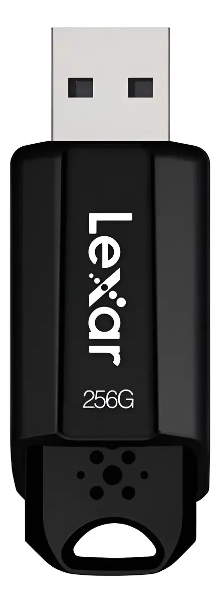 Pen Drive Lexar 256GB USB 3.1 Preto S80 Alta Velocidade de Leitura