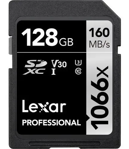 Cartão De Memória Lexar Professional 1066x Silver 128gb