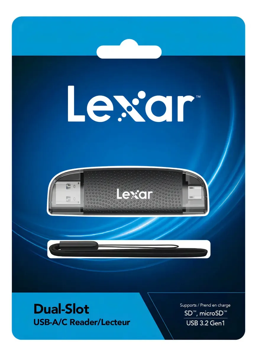 Leitor Usb-a/c Lexar Dual Slot Cinza-escuro