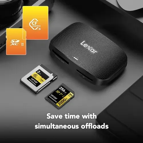 Leitor de Cartão Lexar CFexpress Tipo B/SD 10Gb/s USB-C 3.2 Gen 2