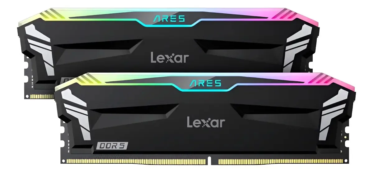 Memórias RAM Lexar 32gb (2x16gb) Ares Rgb Ddr5 7200mt/s