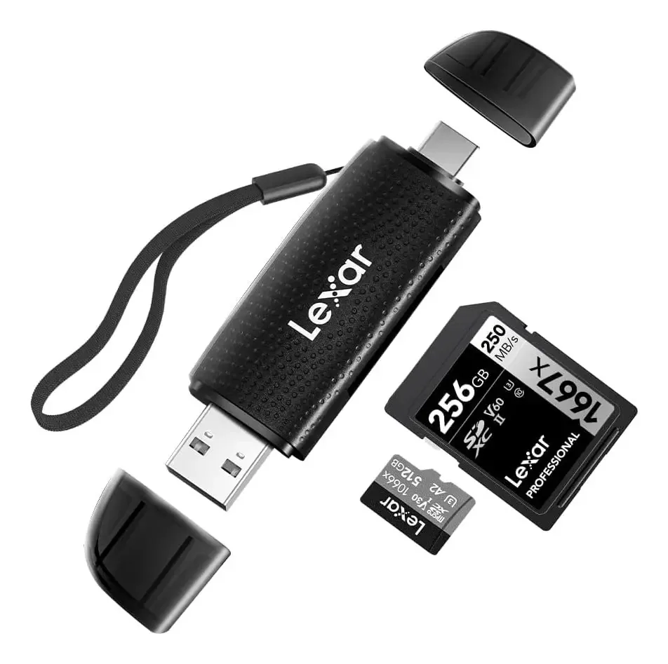 Lexar Rw310 - Leitor de cartão de memória, USB 3.2 Gen 1. Cor Verde escuro