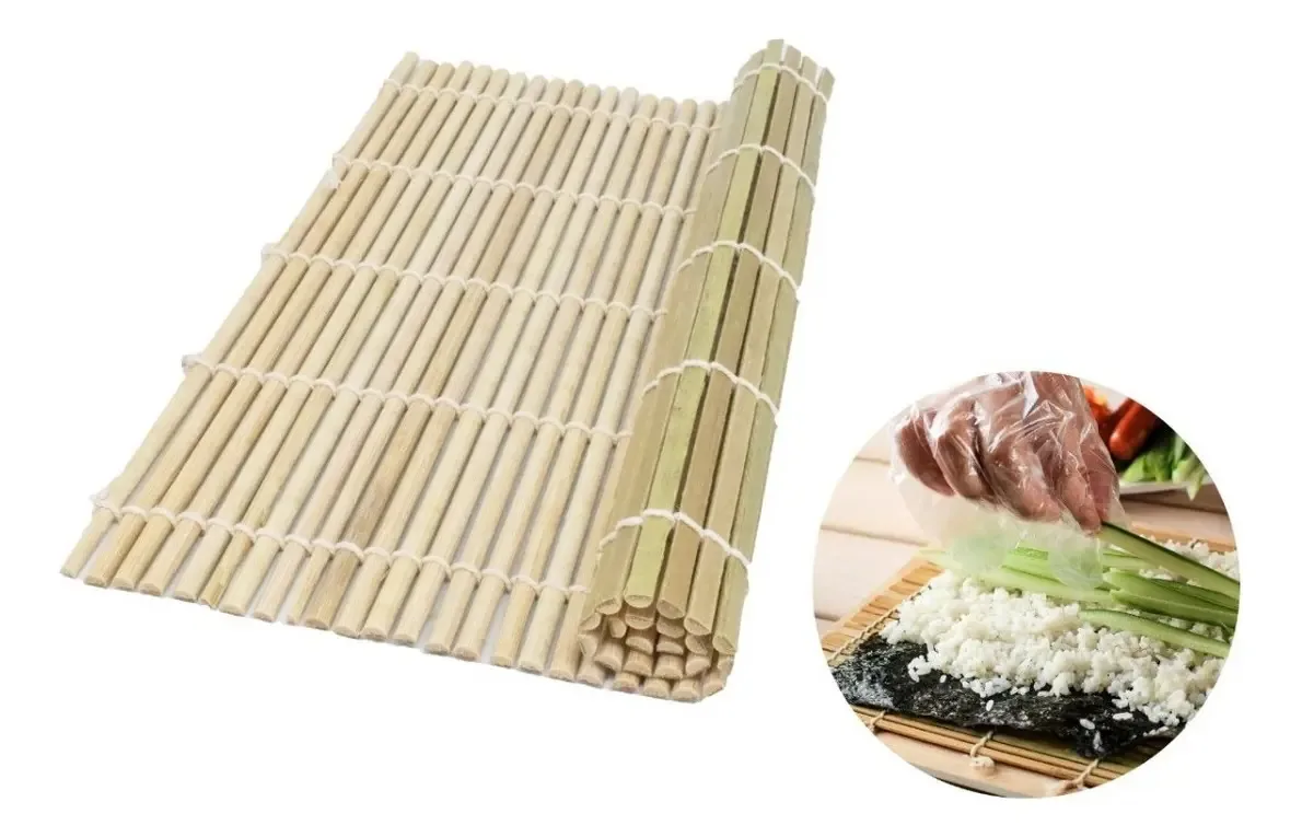Esteira de sushi de bambu Makisu 24 x 24, Sm