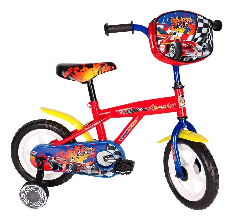 Bicicleta Apache 12" Hurricane com rodas de treinamento