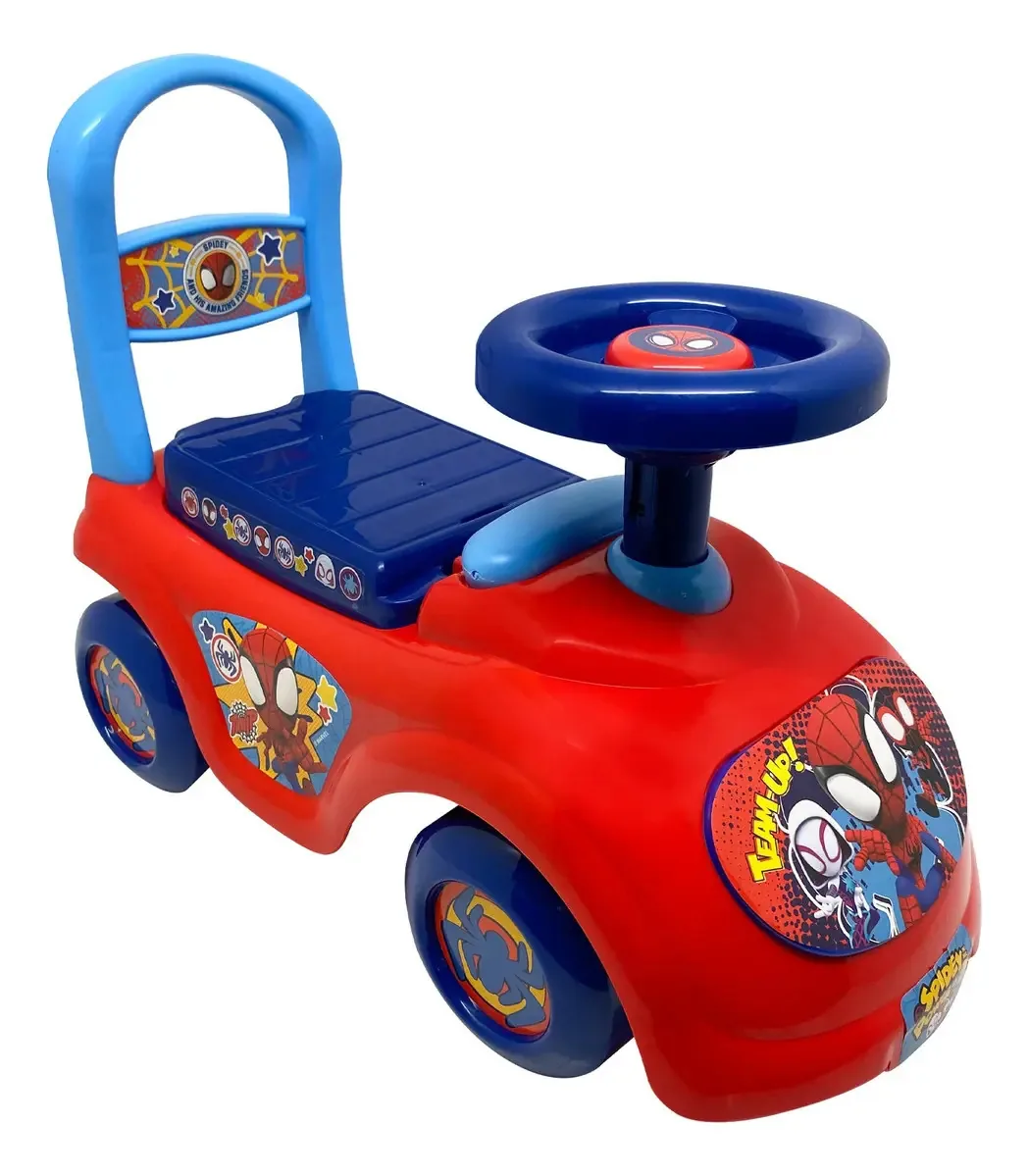 Andador musical de patins Apache Spiderman vermelho