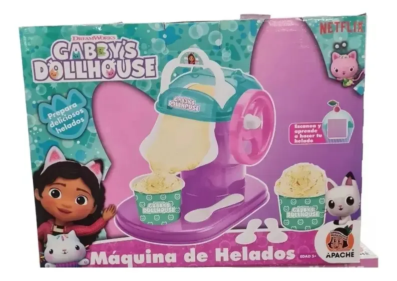 Máquina de sorvete Gabby's Dollhouse Icmbga colorida multicolorida