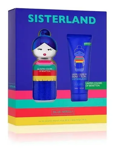 Conjunto de perfumes Benetton Sisterland B.neroli 80mledt+bl75