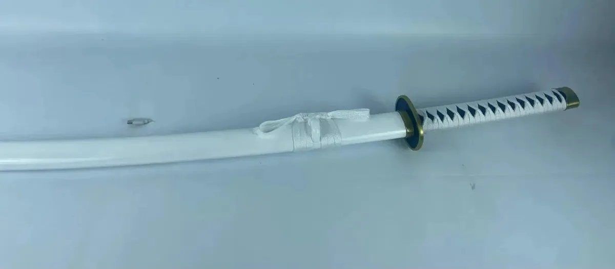 Espada Katana Zoro Cosplay Anime One Piece Wado Ichimonji Branco
