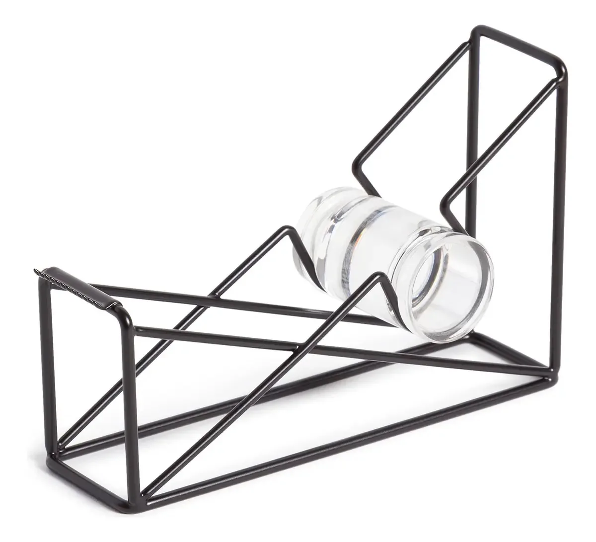 Dispensador de fita adesiva Vena Wire da marca U, metal, preto. Cor Preto