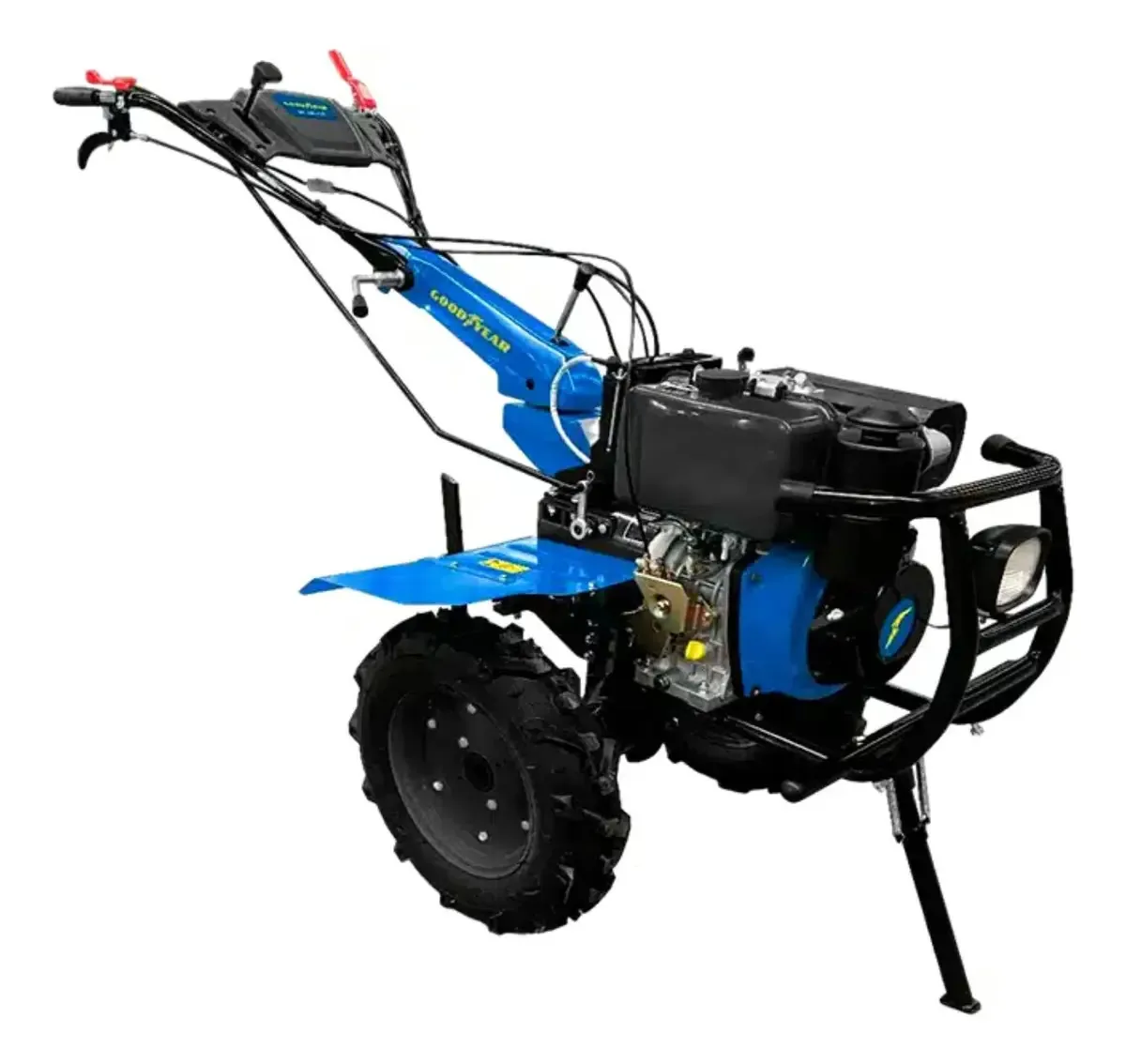 Motor leme Goodyear Diesel 10hp, largura de trabalho de 135 cm, 4 velocidades