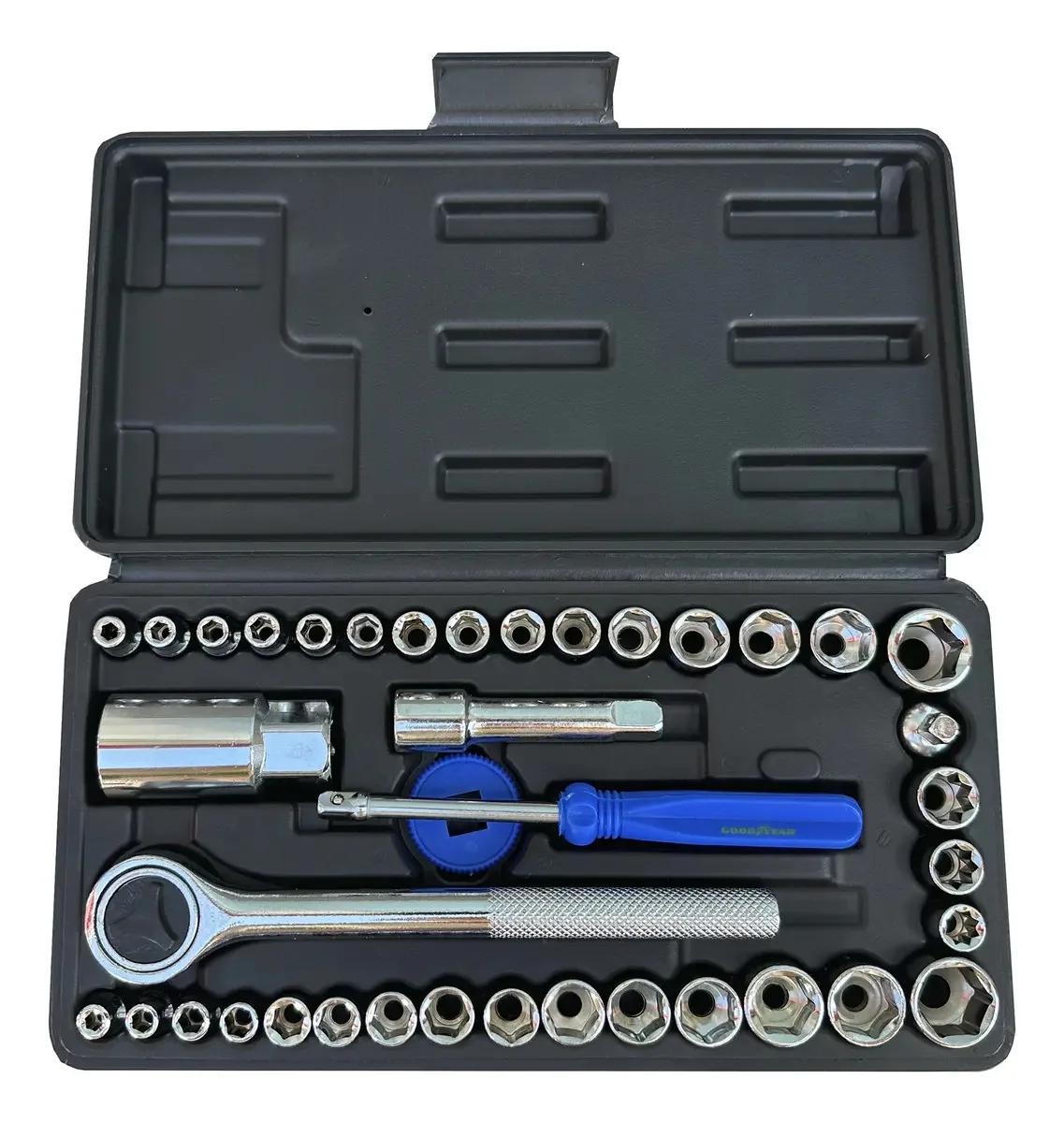 Conjunto de ferramentas combinadas, 59 unidades, cor azul