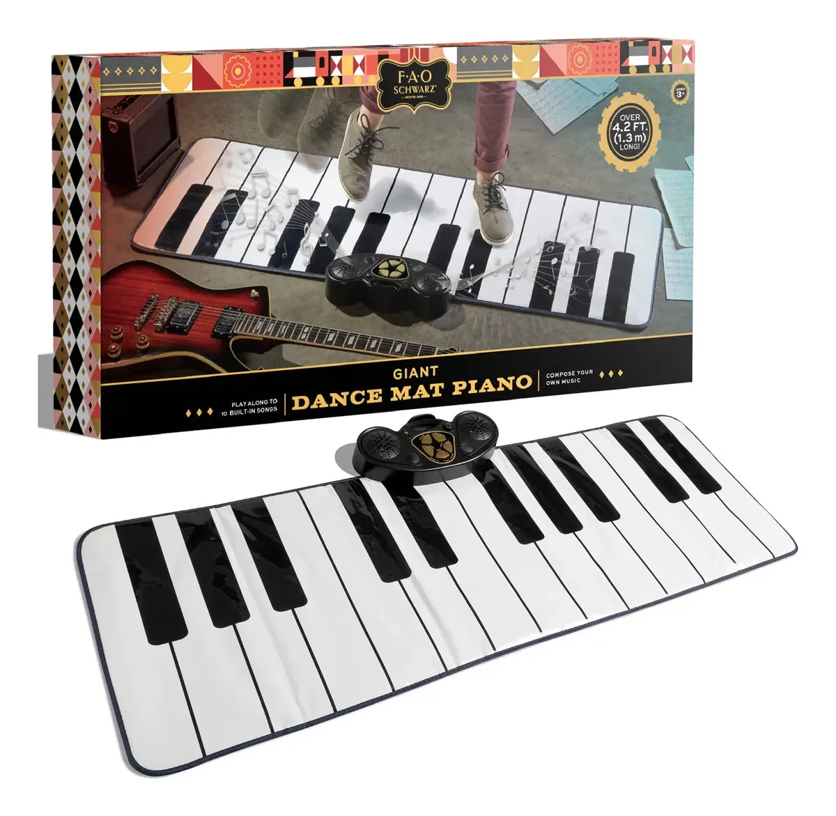 Tapete de dança para piano Fao Schwarz de 38 notas para crianças