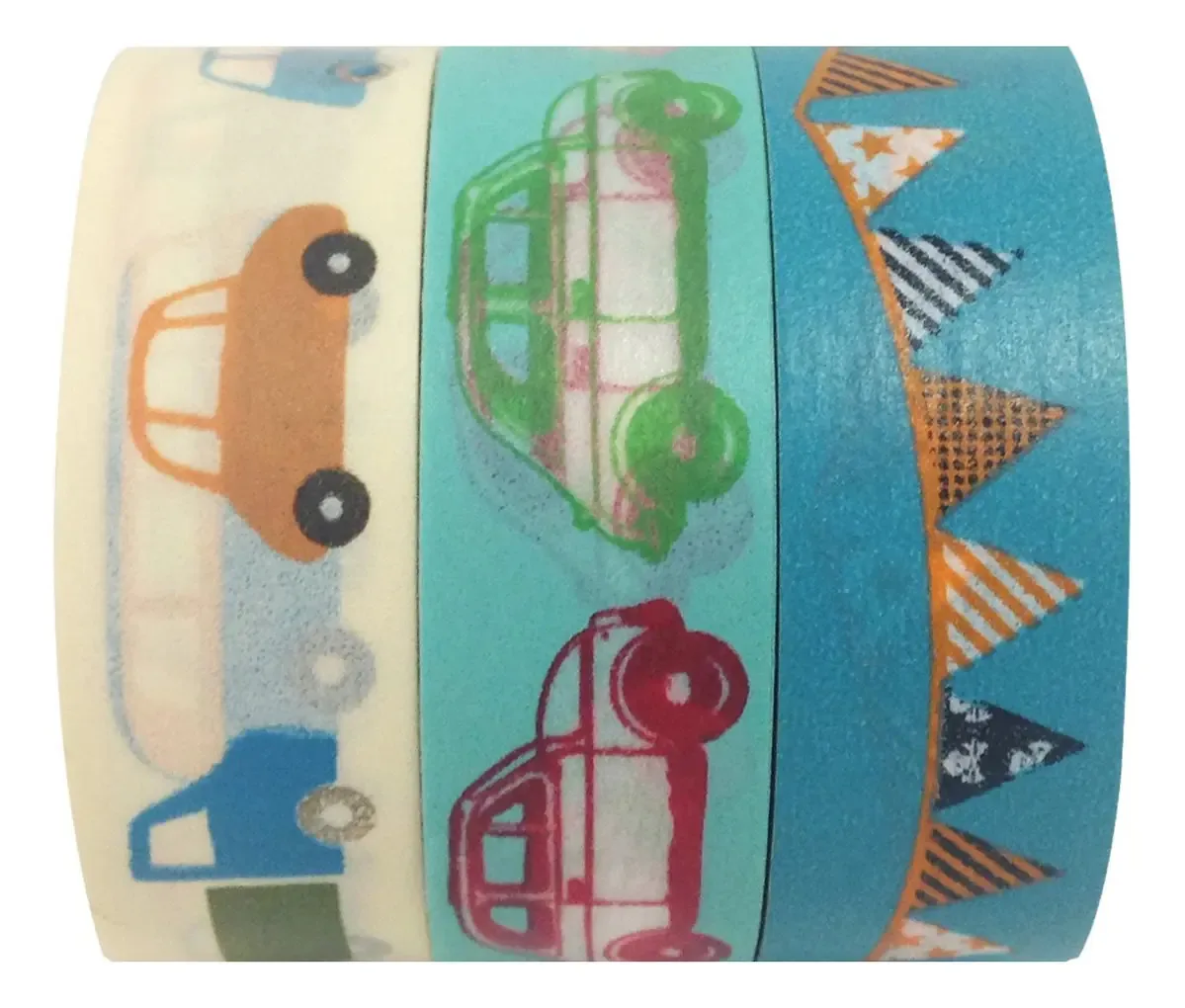 Wrapables Car Race - Fita adesiva japonesa, 3 unidades, 32