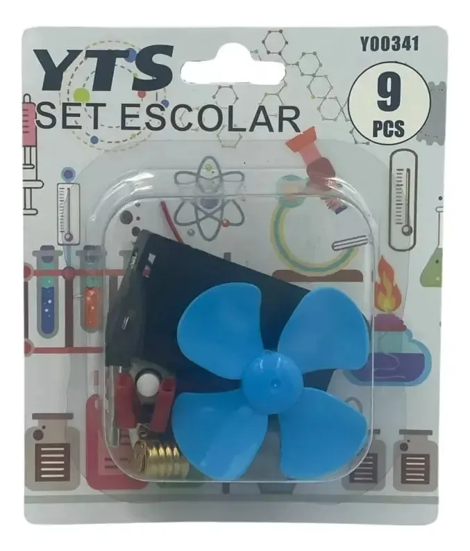 Kit de conjunto de circuitos elétricos escolares de 9 peças