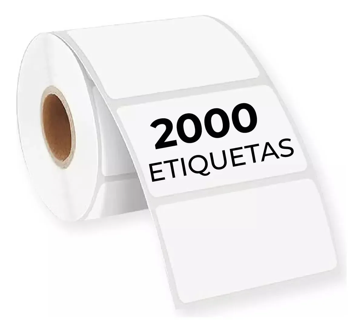 Rolo de etiquetas adesivas, 50x25mm, impressoras térmicas diretas brancas, design impresso, 2000 etiquetas