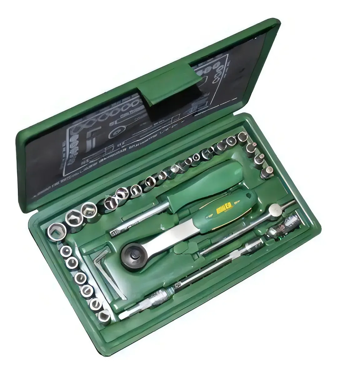 Conjunto de chaves e tubos Soclavaves 1/4 Mota Ek14 33 unidades