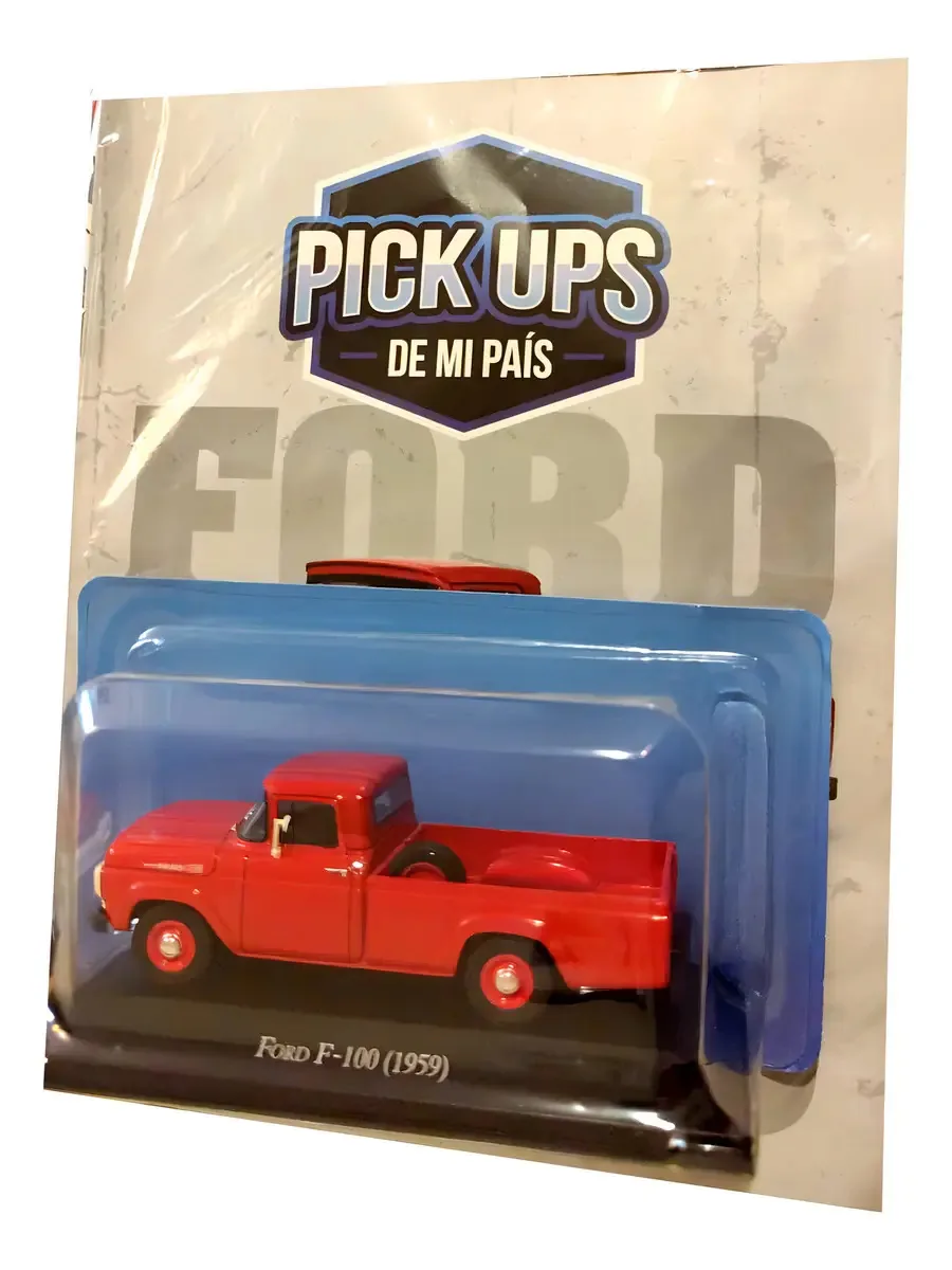 Miniatura Ford F-100 1959 Coleção Pick Ups - 1/43 Vermelho
