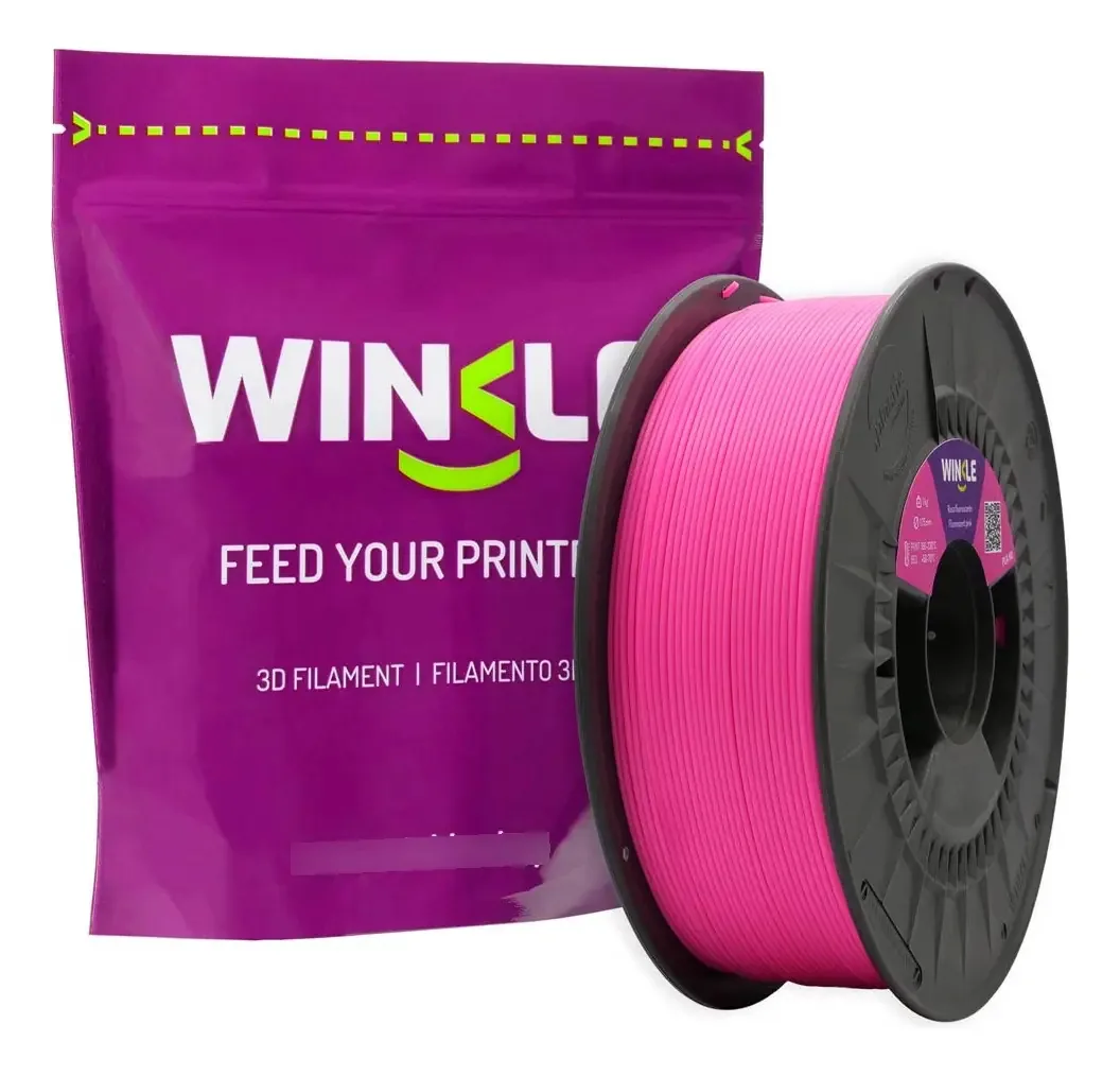 Filamento Impressao 3d Pla Fluorescente Winkle Rosa 1 Kg Rosa-chiclete