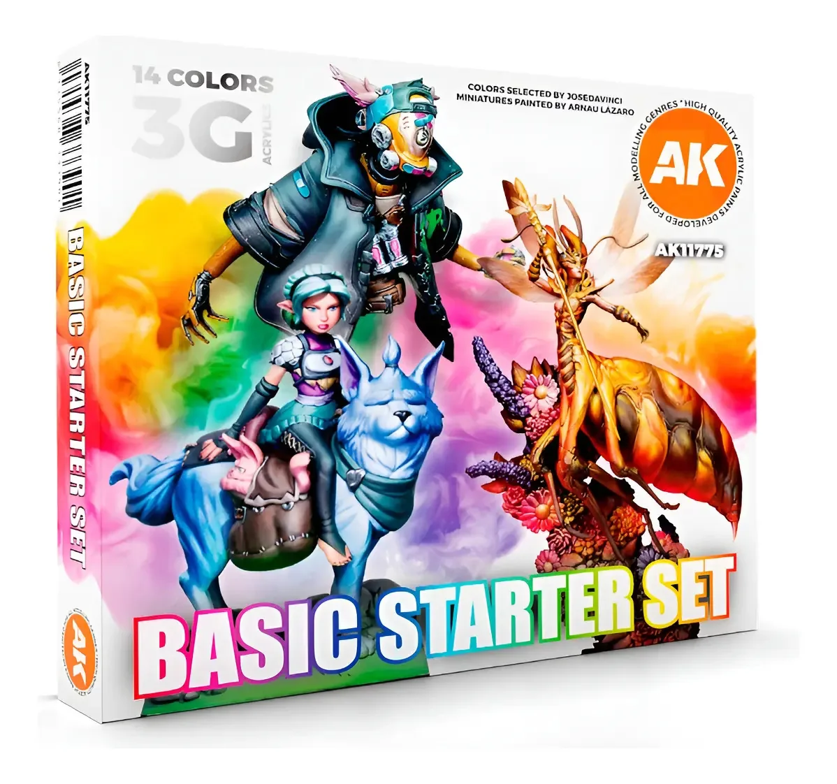 Conjunto inicial básico Ak Interactive 14 tintas Ak11775