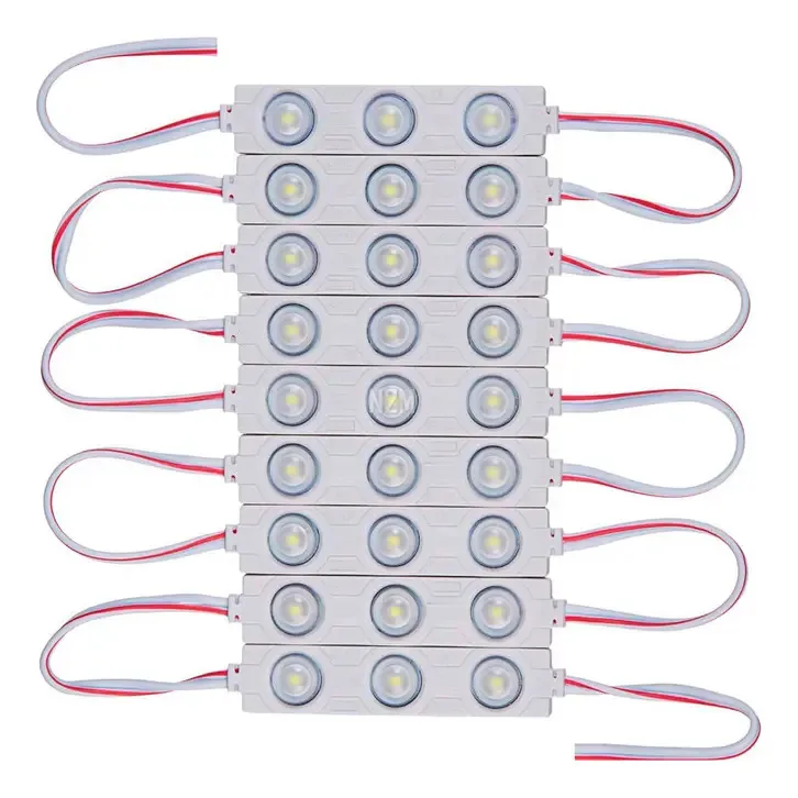 Módulo LED 6012 3 chips Outdoor Signage Smd Pack 10, cor clara, vermelho