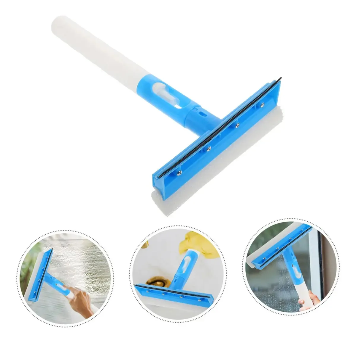 Limpador de Vidros com Spray 3 em 1 Limpa Para-brisas Raspador