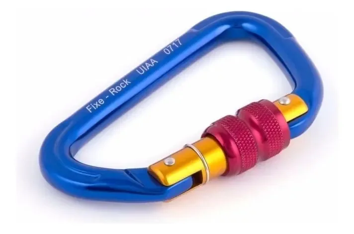 Mosquetão de alpinismo Fixe Rock Hms Thread Rapel Mountain Canyon Mountain Canyon, cor azul