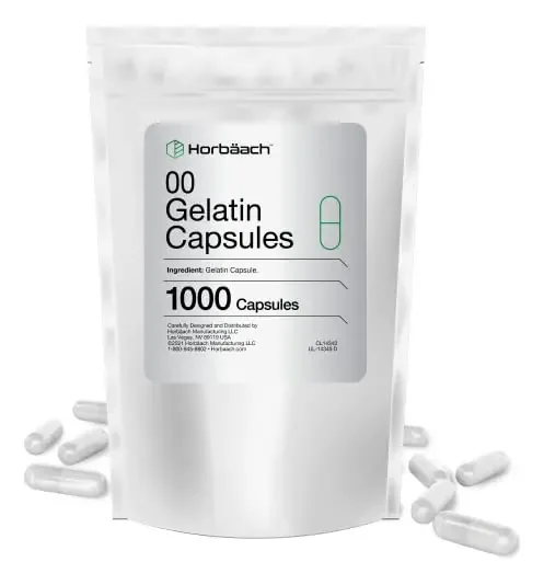 Cápsulas De Gelatina Vazias Horbach Tamanho 0 1000 Cápsulas