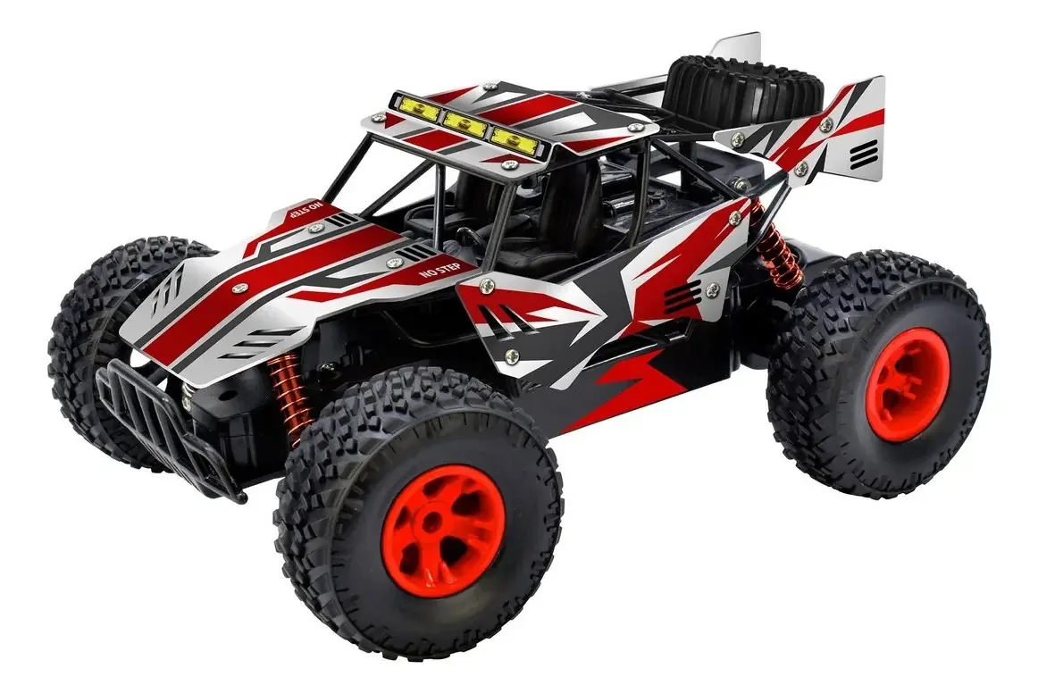 Buggy Controlado por Rádio Metal Racer Escala 1:18 Bateria de Lítio Multicolorido