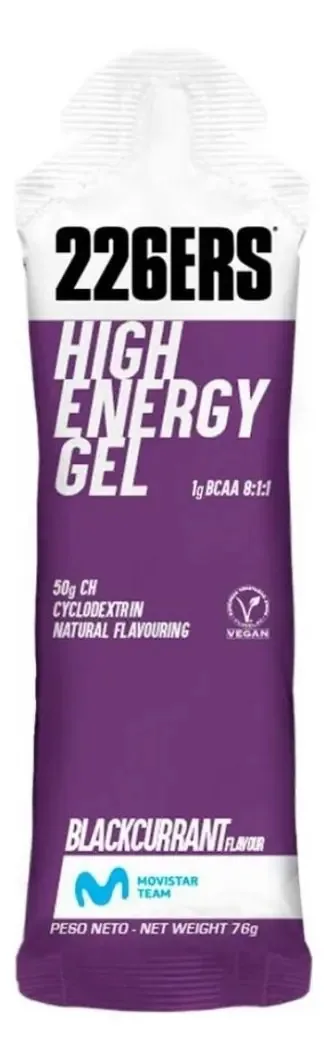 Gel Energético 226ers High Energy BCAA Groselha Preta 76g 10 Sachês