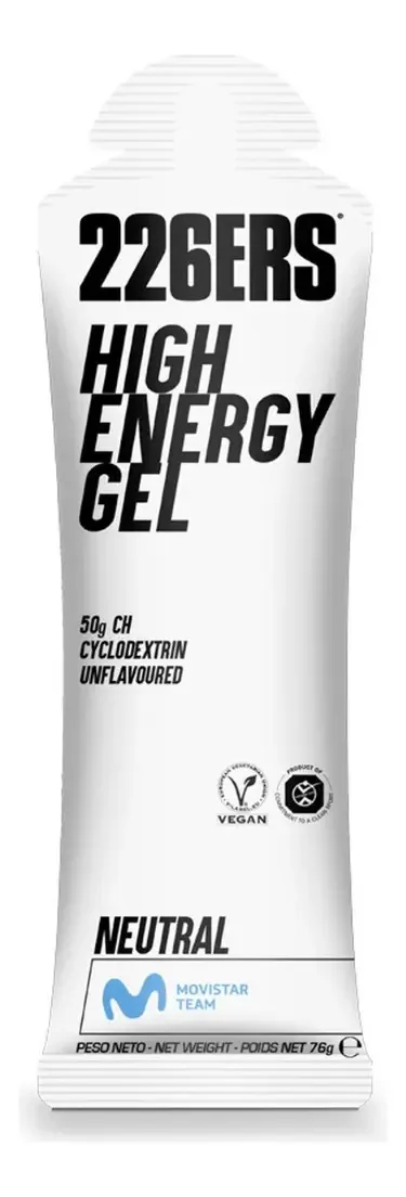 Gel Energético 226ers High Energy 76g (10 Sachês) Neutro Carboidratos