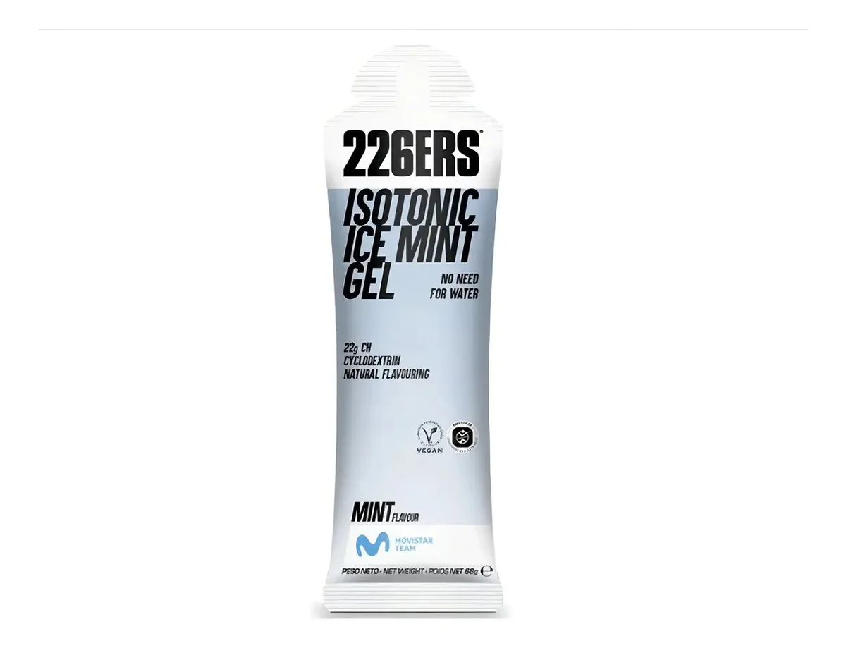 226ers Isotonic Ice Gel 68g Kit 10 Sachês Hortelã E Mirtilo