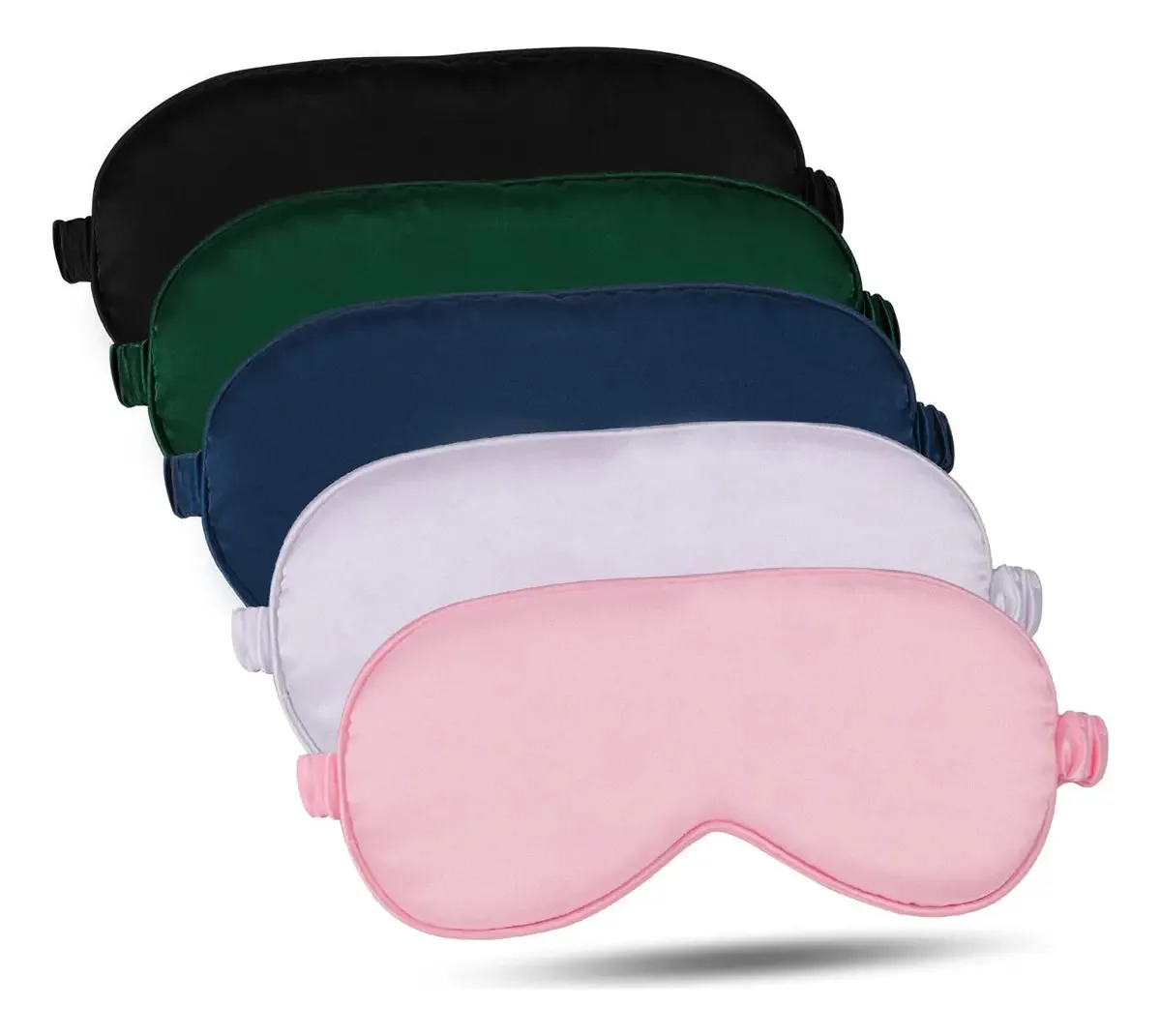 Máscaras de dormir de seda com alça elástica