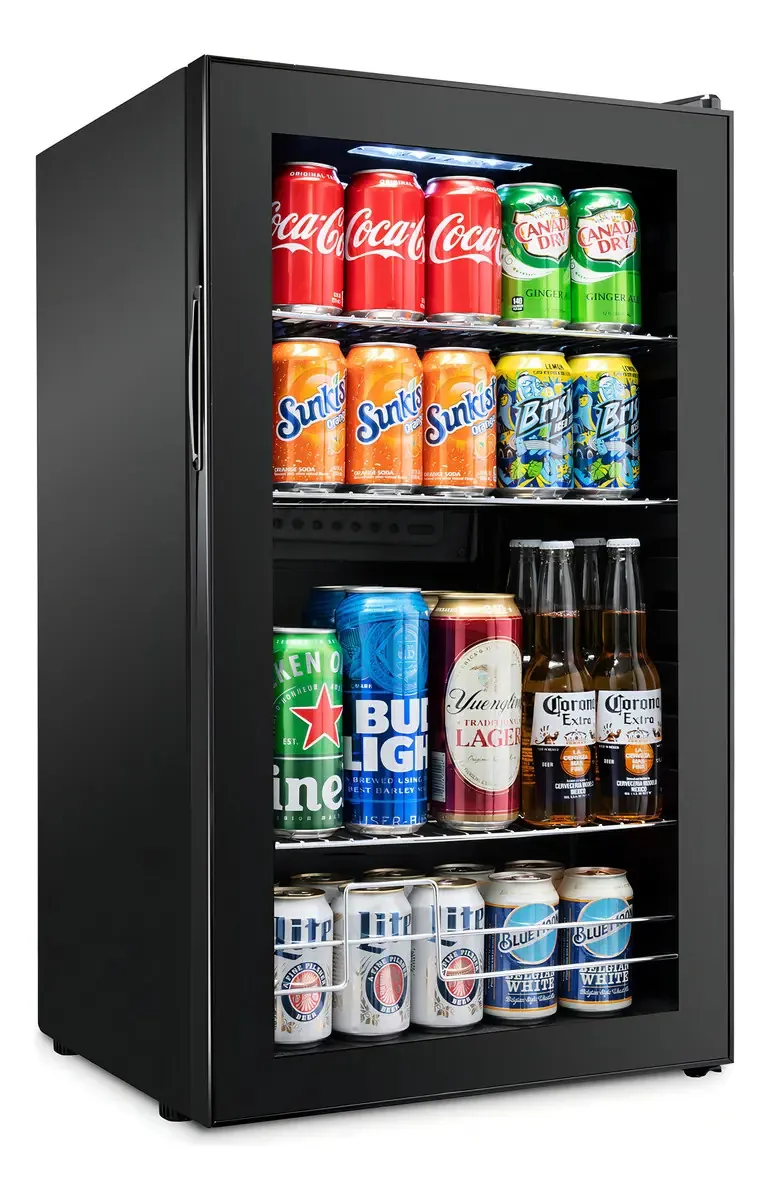 Ivation - Refrigerador Expositor Preto