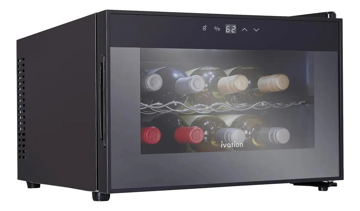 Refrigerador De Vinho Ivation Premium De 8 Garrafas Com Temp