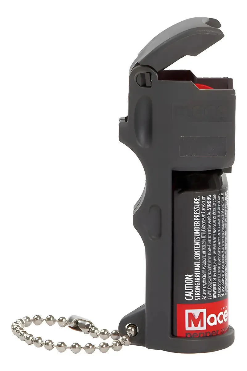 Spray de defesa pessoal Pepper Gas 12g - Mace Brand - Use a cor preta