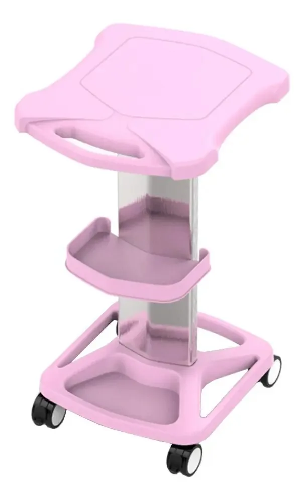 Carrinhos de Mão de Armazenamento Omoons, Carrinhos Móveis de Cozinha, Carrinho de Salão de Beleza/pink/46 * 38 * 73cm