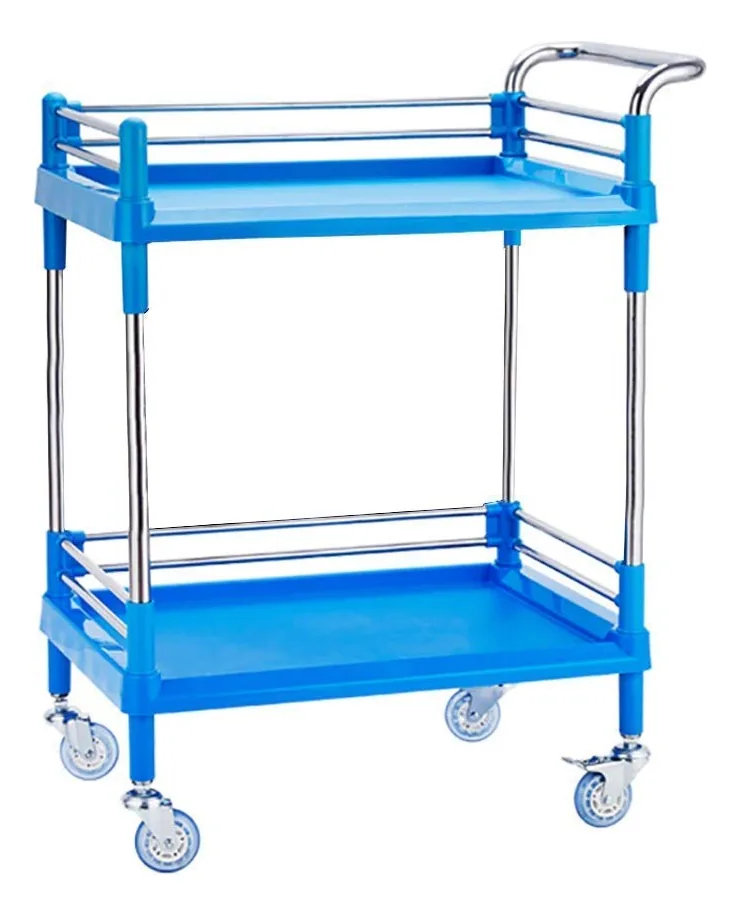 Aunevn Carrinhos Móveis, Carrinhos De Mão Para Armazenamento De Cozinha, Carrinho De Beleza Utilitário De 2 Prateleiras Com Rodas Giratórias Silenciosas Para Cabeleireiro, Spa, Escritório, Cuidados...