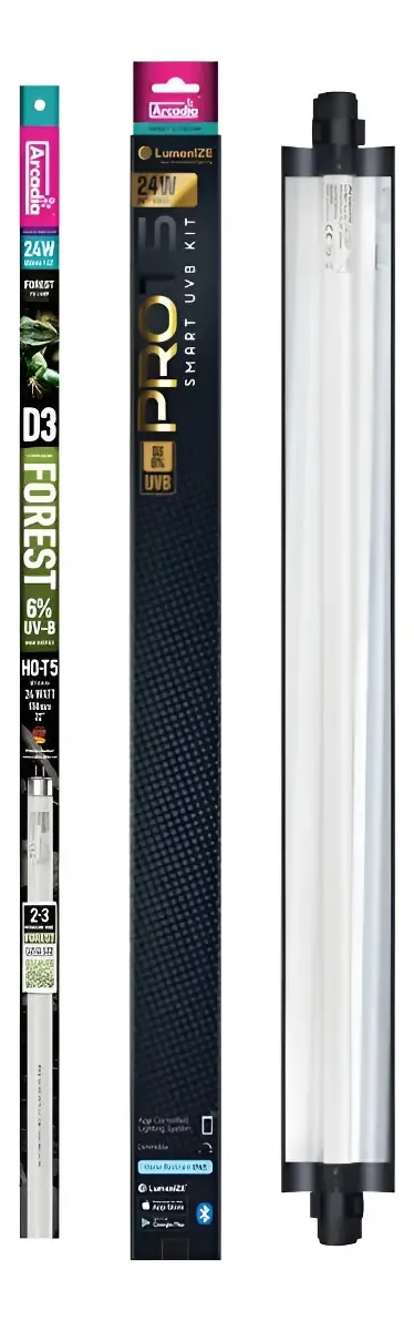 Kit Lumenize Arcadia T5 6% Uvb 60 cm para répteis