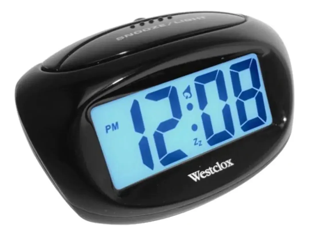 Despertador LCD Westclox, sem tamanho, azul