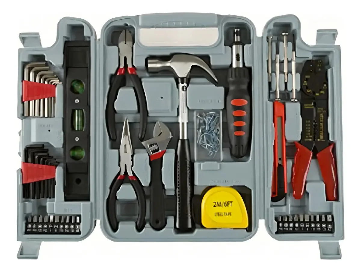 Conjunto de ferramentas manuais de 130 peças para uso doméstico Stalwart 75-6037