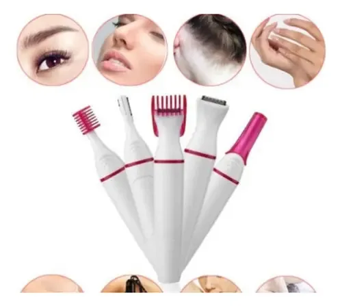 Removedor De Pelos Eletrico Recarregavel Feminino, 5 Em 1