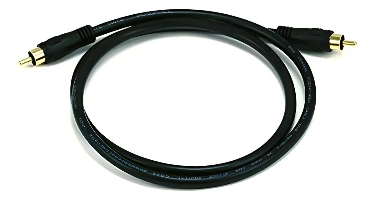 Cabo RCA de áudio/vídeo digital coaxial Monoprice 102743, 75